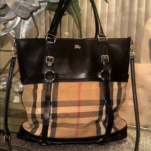 Burberry Bridle House tote.